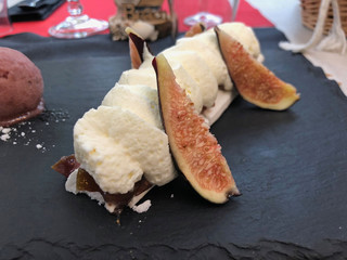 dessert tiramisu et figues