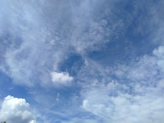 Fototapeta premium clouds sky summer morning freedom flight blue nature nature