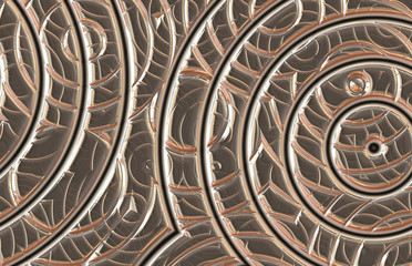 metal abstract circles