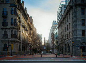 Street of Cape Town, South Africa. 21 July, 2018