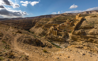 Mar Saba monastery on Judean desert, Israel