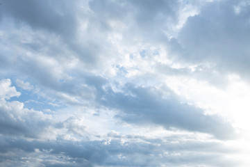 Fototapeta premium Blue sky with natural white clouds landscape.- Image