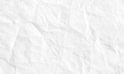 White crumpled paper, rough, blank, background, paper texture