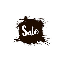 Vector sale tag with discount label. Promotion coupon retail collection banner.