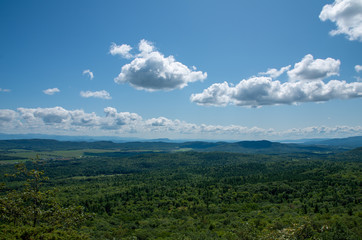 views from the summit of Boquet mountain trail