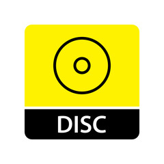 Disc icon for web and mobile