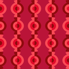 Abstract flat seamless pattern with candy garlands. Timeless simple geometric pattern.