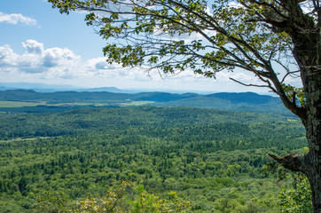 views from the summit of Boquet mountain trail