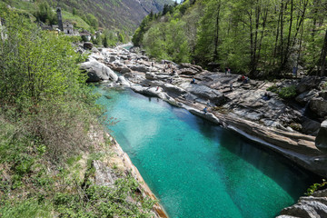 Beautiful landscape - Verzasca River, Switzerland