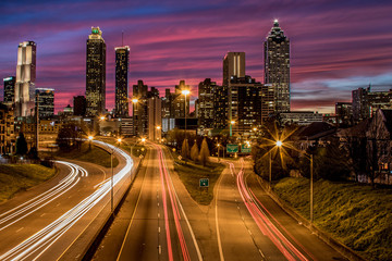 Plakat Downtown Atlanta Skyline