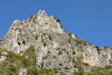 Village de Saint-Guilhem-le-Desert avec sa magnifique abbaye - Herault - Region Occitanie