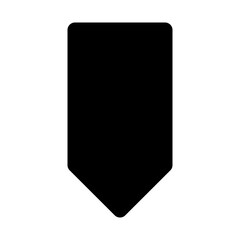 arrows, down glyph icon - vector eps. 10