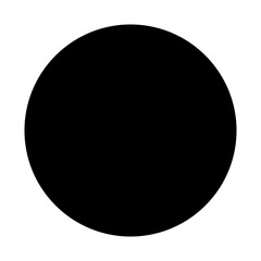 circle glyph icon - vector eps. 10