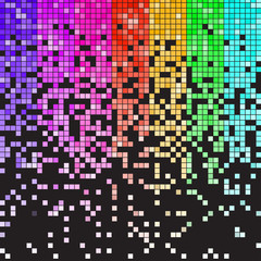 Colorful pixel background