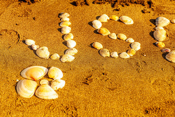 砂浜に書いたメッセージ10