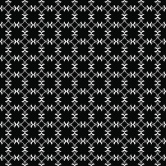 Seamless oriental pattern with Arabic ornaments.  White lines on a black background.