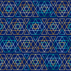 Seamless jewish pattern