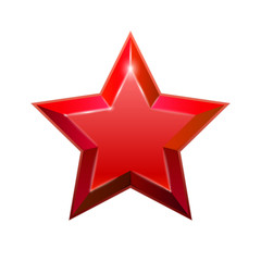 Red star isolated