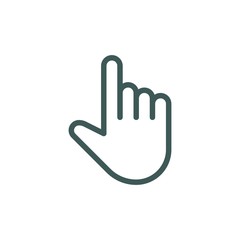 Clicker icon isolated on white