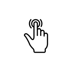 Obraz premium Touch icon logo