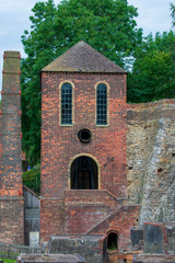 Old Engine House, Blowing Engine House, no longer in use, part of the former blast furnaces at the Blist Hill Victorian Town.