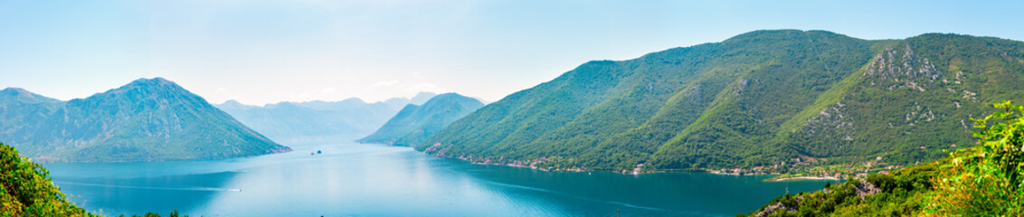 Fototapeta na wymiar Panorama of landscape in Montenegro