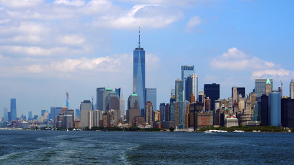 Fototapeta na wymiar New York City, Lower Manhattan: Blick auf die Südspitze Manhattan