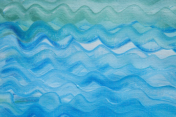 blue background texture painted on artistic canvas