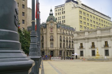 presidential palace La Moneda in Santiago de Chile