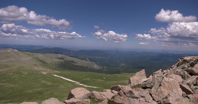 Time lapse taken from Mount Evans overlooking the city of Denver