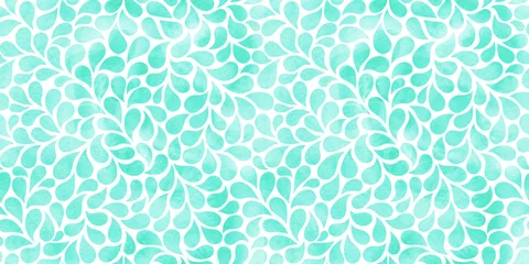 Plaid avec motif Turquoise Abstrait aquarelle avec des gouttes. Élégant motif floral sans couture.