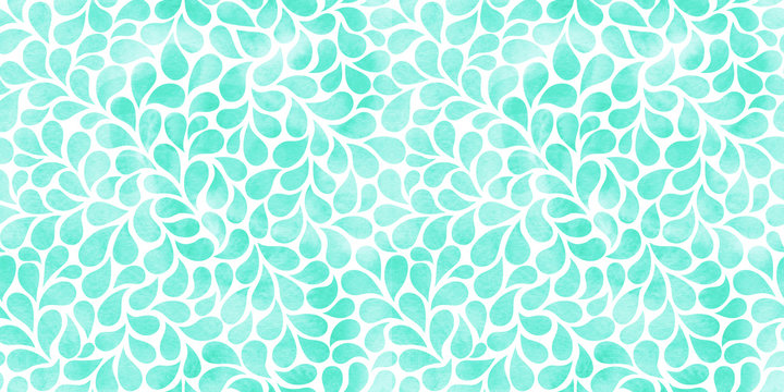 Fototapeta Watercolor abstract background with drops. Elegant floral seamless pattern.