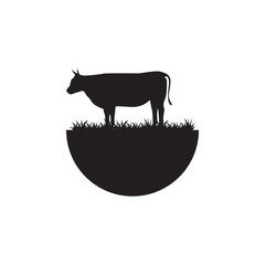 Cow graphic design template vector isolated illustration