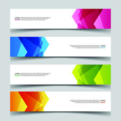 Fototapeta premium Vector Abstract banner web template