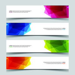 Fototapeta premium Vector Abstract banner web template