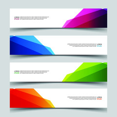 Fototapeta premium Vector Abstract banner web template