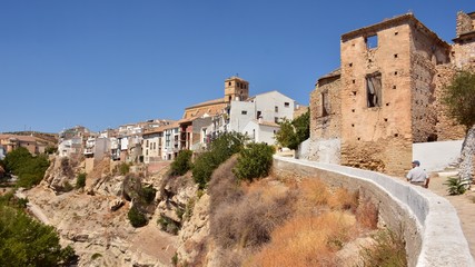 Fototapeta na wymiar Vistas del pueblo de Alhama de Granada, España
