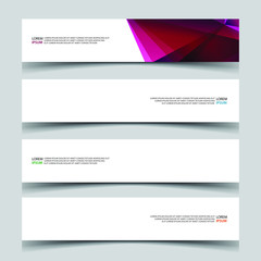 Fototapeta premium Vector Abstract banner web template