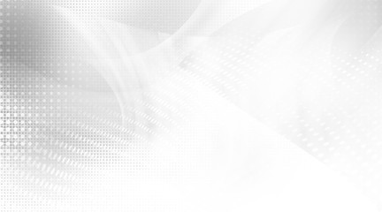 Gray halftone pattern with white line motion backdrop wallpaper. Clean Grey geometric background.