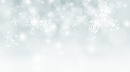 white blur abstract background. bokeh christmas blurred beautiful shiny Christmas lights. Snow background.