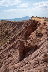 landscape of the Alpujarra de Granada, location near Ugijar (Spain)