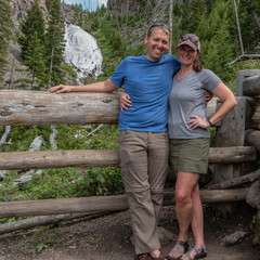 Couple Poses at Wraith Falls Overlook