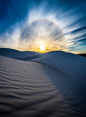 sunrise in the desert