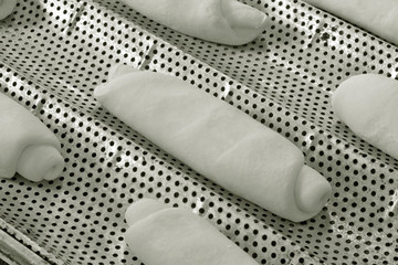 Raw french bread, typical of Brazil, in fermentation