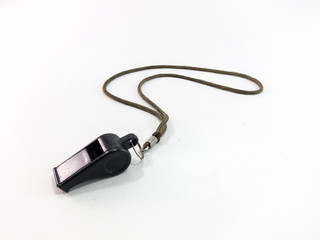 Black whistle is a white background.