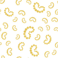 Abstract Pattern Seamless hearts are yellow