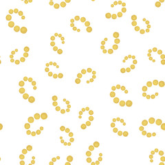 Abstract Pattern seamless the dots are yellow