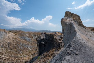 Fototapeta na wymiar landscape of the Alpujarra de Granada, location near Ugijar (Spain)