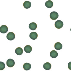 Abstract Pattern Coloring of green dots