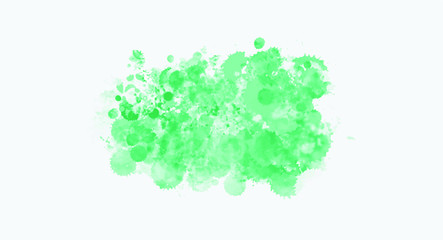 Green watercolor background for your design, watercolor background concept, vector.